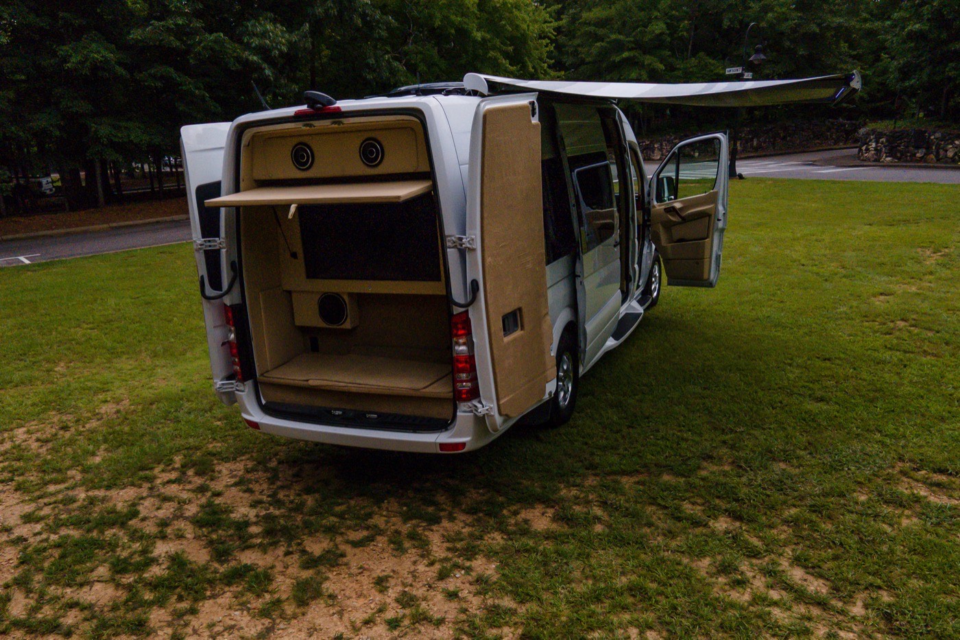 White Van — awning detail
